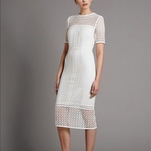 ASOS White Lace MIDI Dress